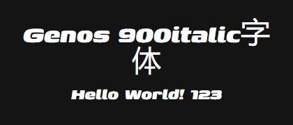 Genos-900italic