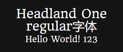 Headland-One-regular