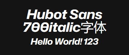 Hubot-Sans-700italic