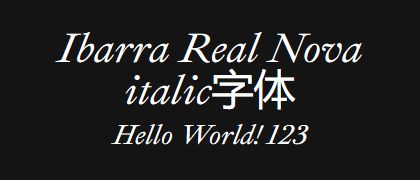 Ibarra-Real-Nova-italic