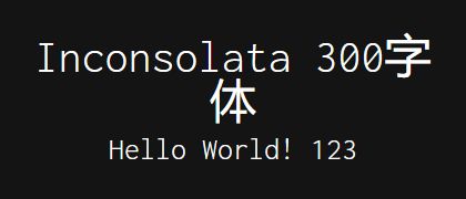 Inconsolata-300