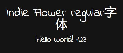 Indie-Flower-regular