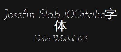 Josefin-Slab-100italic