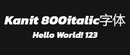 Kanit-800italic