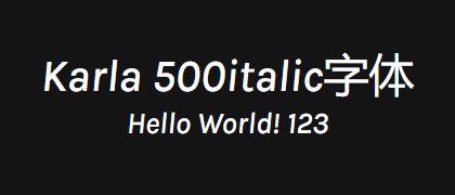 Karla-500italic