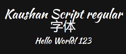 Kaushan-Script-regular