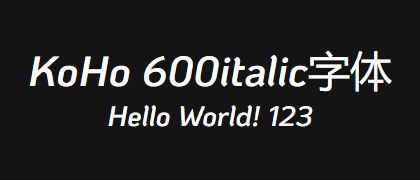 KoHo-600italic