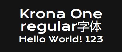 Krona-One-regular