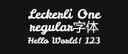 Leckerli-One-regular