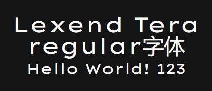 Lexend-Tera-regular