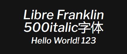 Libre-Franklin-500italic