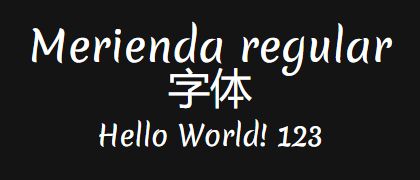 Merienda-regular