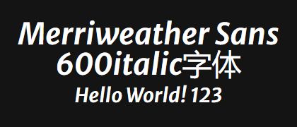 Merriweather-Sans-600italic