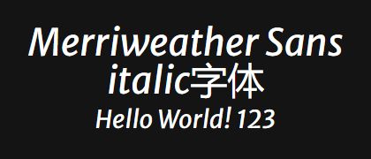 Merriweather-Sans-italic