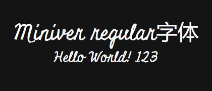 Miniver-regular