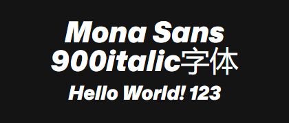 Mona-Sans-900italic