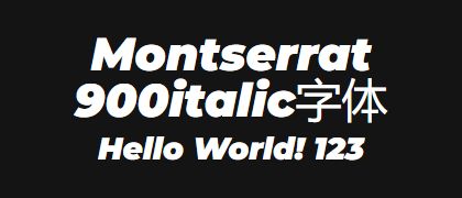 Montserrat-900italic
