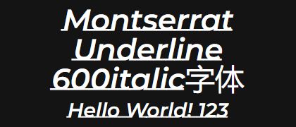Montserrat-Underline-600italic