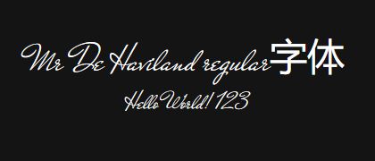 Mr-De-Haviland-regular