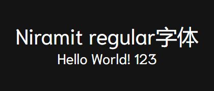 Niramit-regular