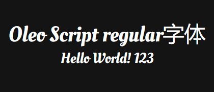 Oleo-Script-regular