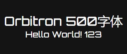 Orbitron-500