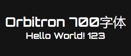 Orbitron-700