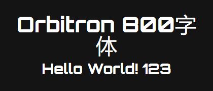 Orbitron-800