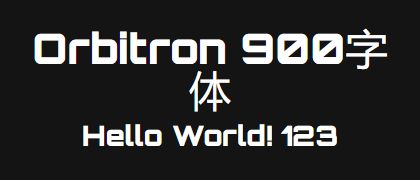 Orbitron-900