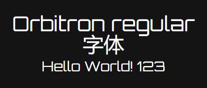 Orbitron-regular