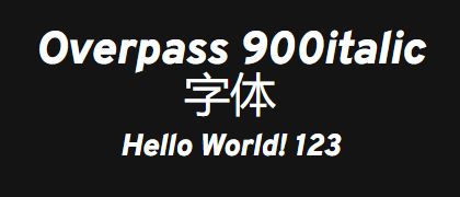 Overpass-900italic