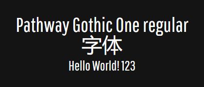 Pathway-Gothic-One-regular