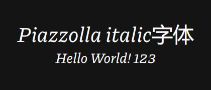 Piazzolla-italic