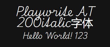 Playwrite-AT-200italic