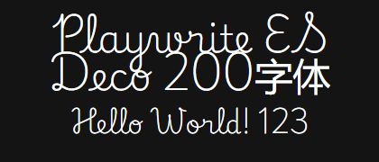 Playwrite-ES-Deco-200