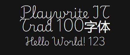 Playwrite-IT-Trad-100