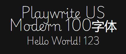Playwrite-US-Modern-100