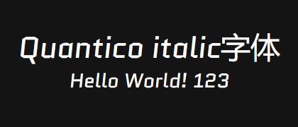 Quantico-italic