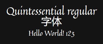 Quintessential-regular