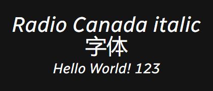 Radio-Canada-italic