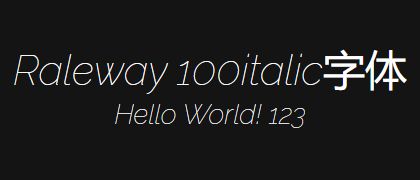 Raleway-100italic