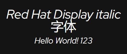 Red-Hat-Display-italic