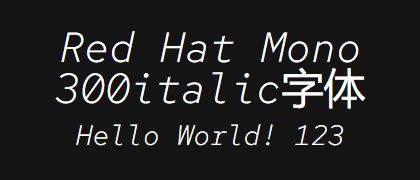 Red-Hat-Mono-300italic