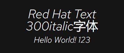 Red-Hat-Text-300italic