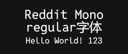 Reddit-Mono-regular
