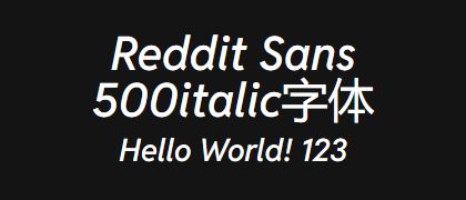 Reddit-Sans-500italic