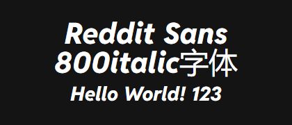 Reddit-Sans-800italic