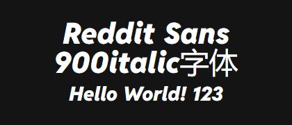 Reddit-Sans-900italic
