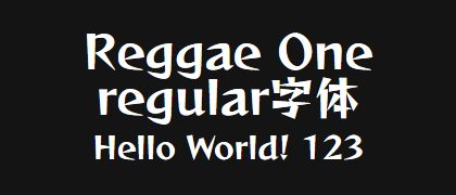 Reggae-One-regular