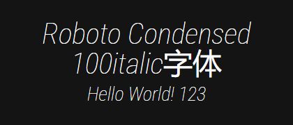 Roboto-Condensed-100italic